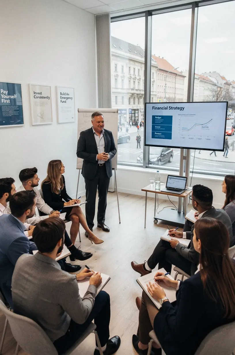 Pénzügyi célok felírása és stratégiaalkotás egy coaching ülésen